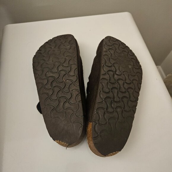 Brown Suede Birkenstock Clogs - Picture 2 of 4